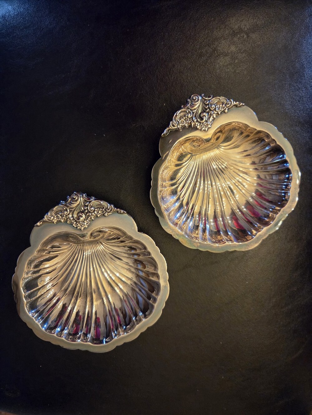 Baroque By Wallace Silverplate Shell Dishes